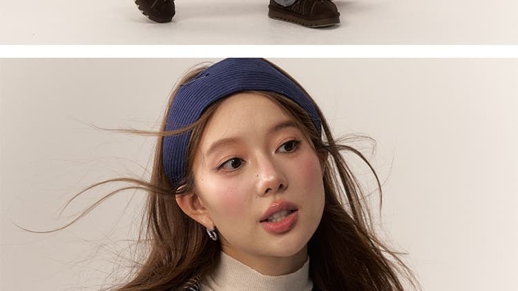 새로운 가을 겨울 아메리칸 레트로 페이크 레이어드 패치워크 맨위 후드티 임산부 와이드 레그 팬츠 세트 상세 이미지 42