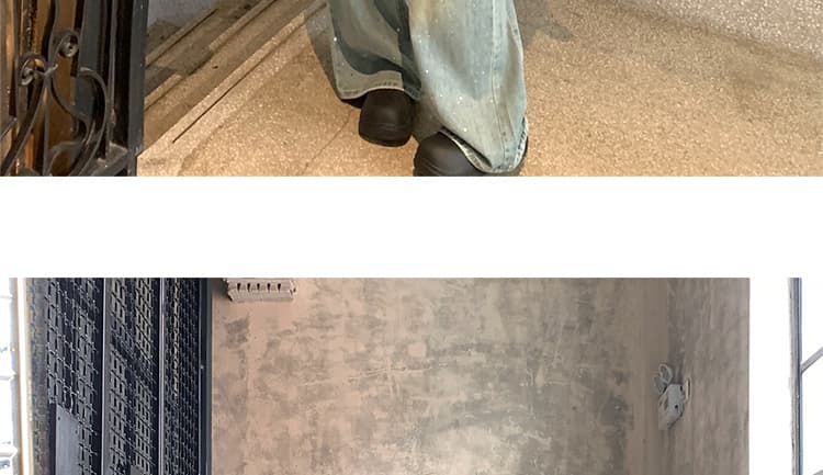 가을 켜기 새로운 무거운 작업 먹물 뜨거운 은 포인트 마 오래된 편안함 워싱 루즈핏 임산부 출퇴근 데님 와이드 레그 팬츠 상세 이미지 42