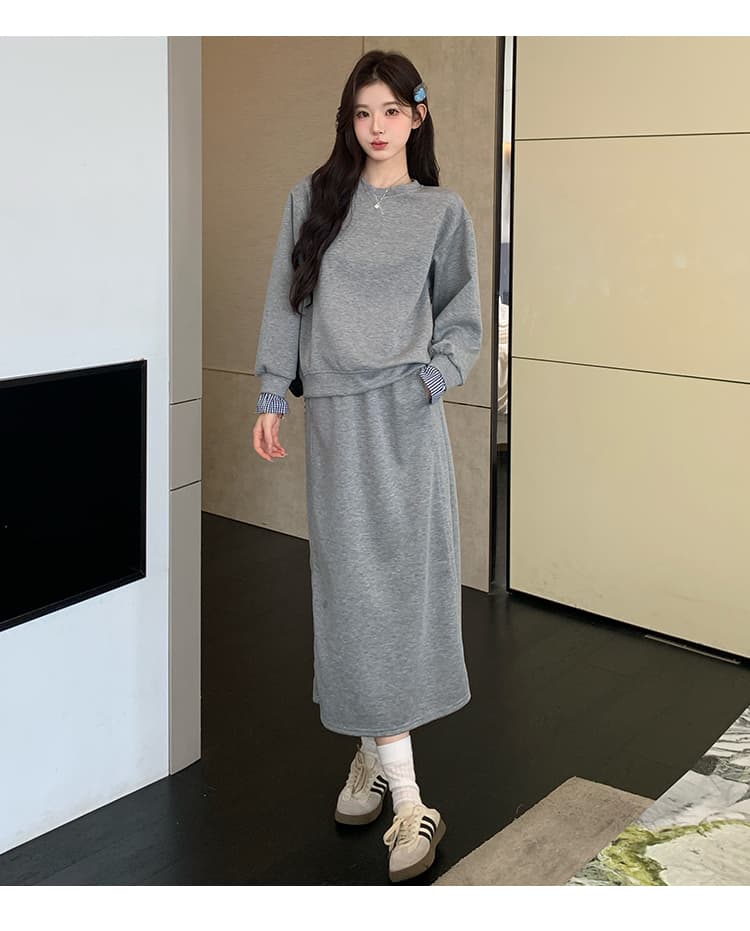실사 가을 겨울 새로운 임신 엄마 다용도 패치워크 캐주얼 품격 세트 상세 이미지 21