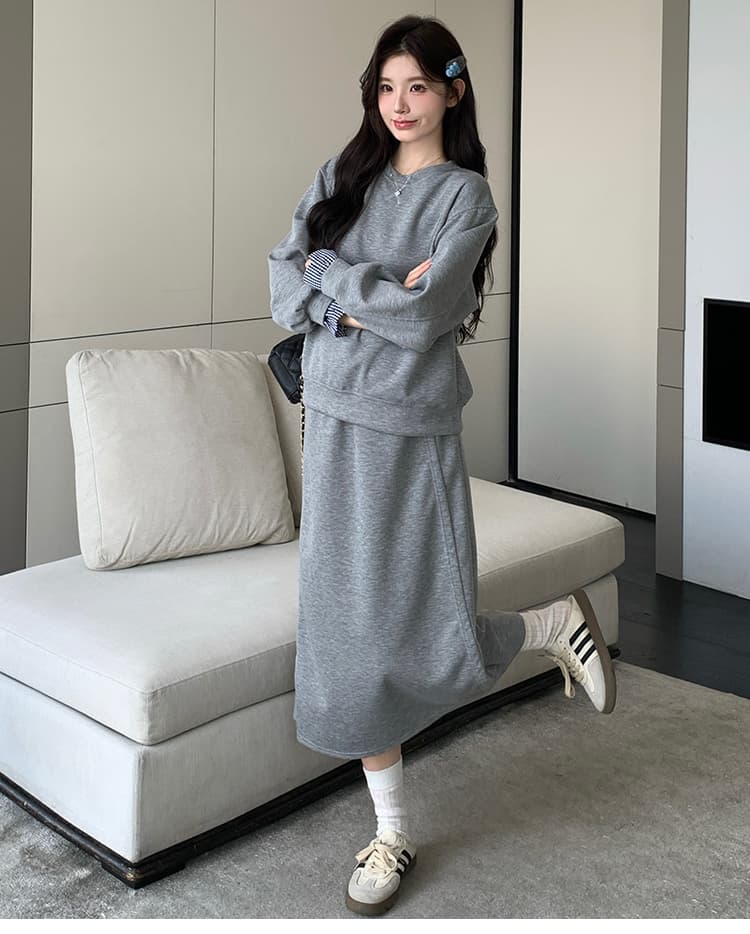 실사 가을 겨울 새로운 임신 엄마 다용도 패치워크 캐주얼 품격 세트 상세 이미지 28