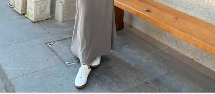 가을 켜기 새로운 원본 원단 페이크 레이어드 후드 긴팔 티셔츠 한 마디 후드티 반신 스커트 임산부 세트 상세 이미지 39