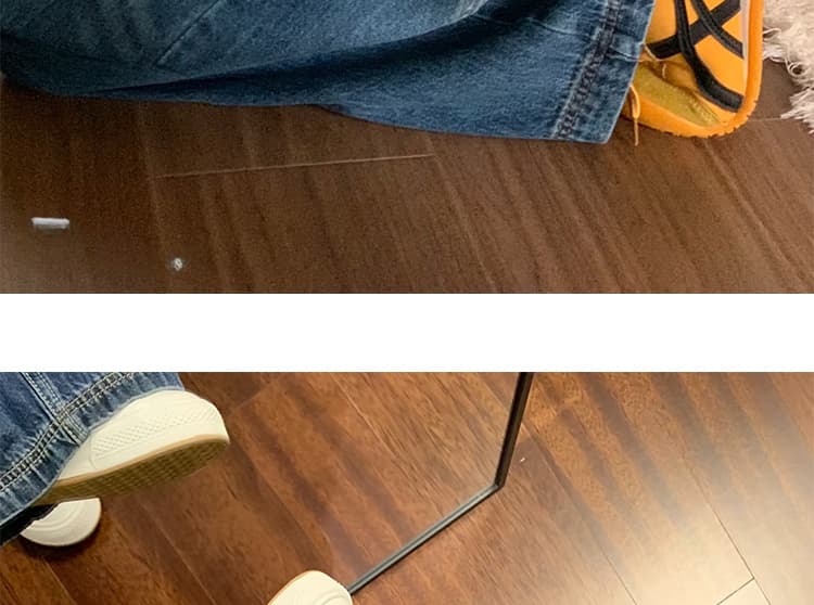 가을 켜기 새로운 임산부 워시 물 블루 와이드 레그 팬츠 스트레이트 데님 하이웨이스트 루즈핏 캐주얼 바닥 청소 바지 상세 이미지 33