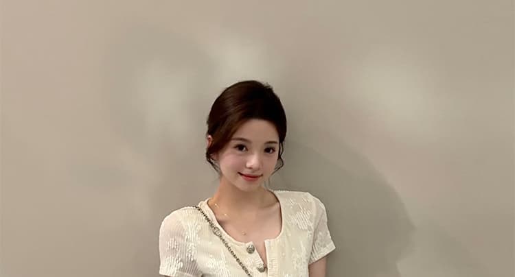 여름 켜기 새로운 무거운 작업 레이스 프랑스식 자카드 부드러운 패션 슬림해 보이는 품격 임산부 빅 사이즈 드레스 상세 이미지 16
