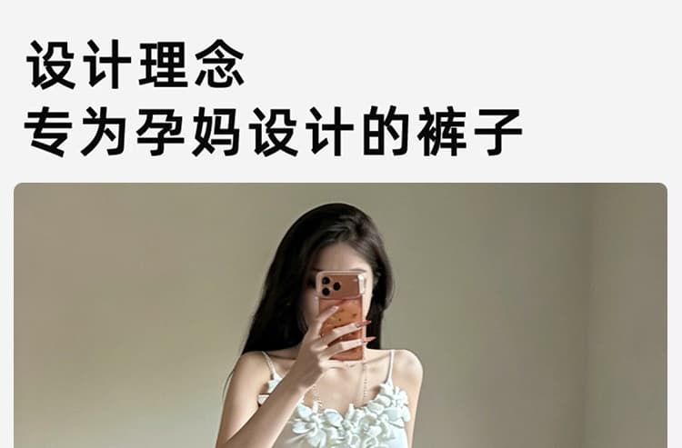 지금 가을 켜기 새로운 무거운 작업 알파벳 핫픽스 하이웨이스트 워시 물 블루 임산부 데님 넓은 다리 상세 이미지 4