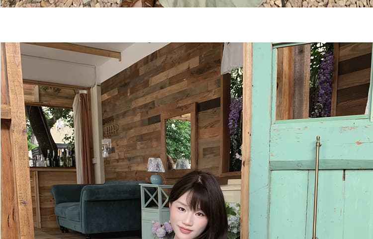 여름 켜기 새로운 현금 자수 주간 실크 외부 셔츠 치마 슬립 드레스 임산부 빅 사이즈 mm 투피스 슈트 상세 이미지 27