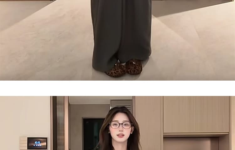 가을 켜기 새로운 스택 착용 임산부 느긋한 긴팔 조끼 와이드 레그 팬츠 3종 세트 세트 상세 이미지 27
