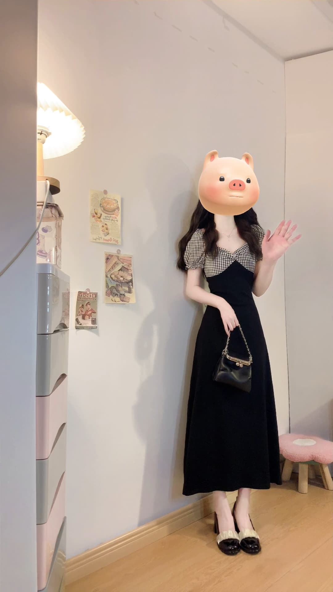 실사 빅 사이즈 배색 패치워크 여성 드레스 여름 새로운 가슴 비틀림 몸매 가꾸기 슬림해 보이는 롱 스커트 6002 상세 이미지 14