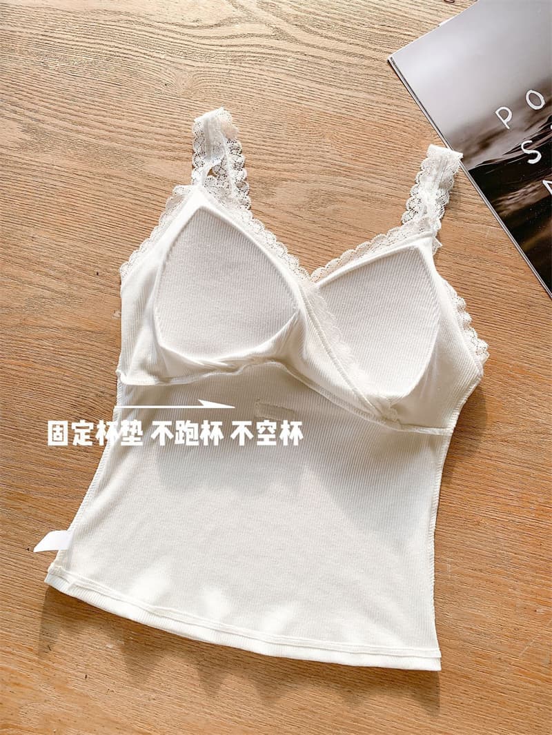 실사 정가 한 부서 섹시함 핫걸 바람 레이스 레이스 V넥 슬립 여성 여름 몸매 가꾸기 디스플레이 가슴 종류 상세 이미지 2