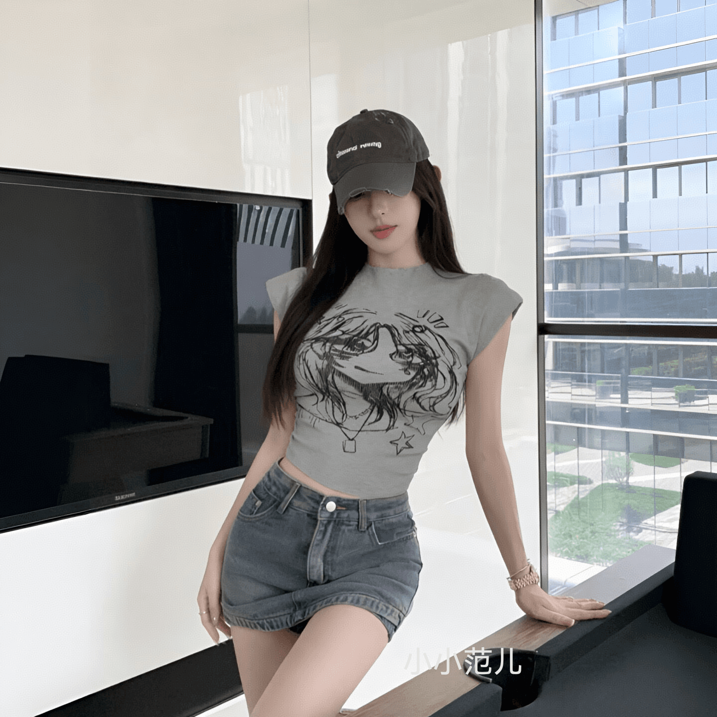 달콤한 핫걸 섹시함 반하이넥 몸매 가꾸기 맨위 고유 한 Chic 민소매 조끼 여성 인사이드 가져 가라. 여름 외출용 고급 센스