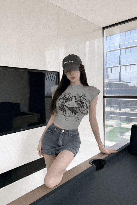 달콤한 핫걸 섹시함 반하이넥 몸매 가꾸기 맨위 고유 한 Chic 민소매 조끼 여성 인사이드 가져 가라. 여름 외출용 고급 센스 이미지 6