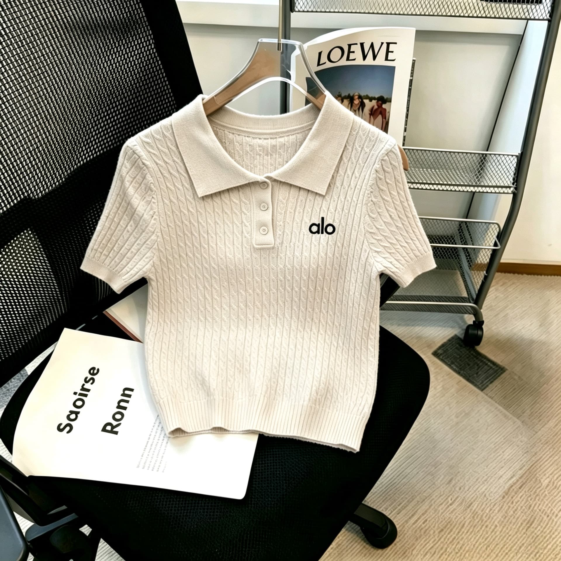 학원 스타일 한 부서 자수 반팔 티셔츠 여성 여름 2026 새로운 몸매 가꾸기 쇼트 스타일 POLO 칼라 달콤함 연령 감소 품격 이미지 2