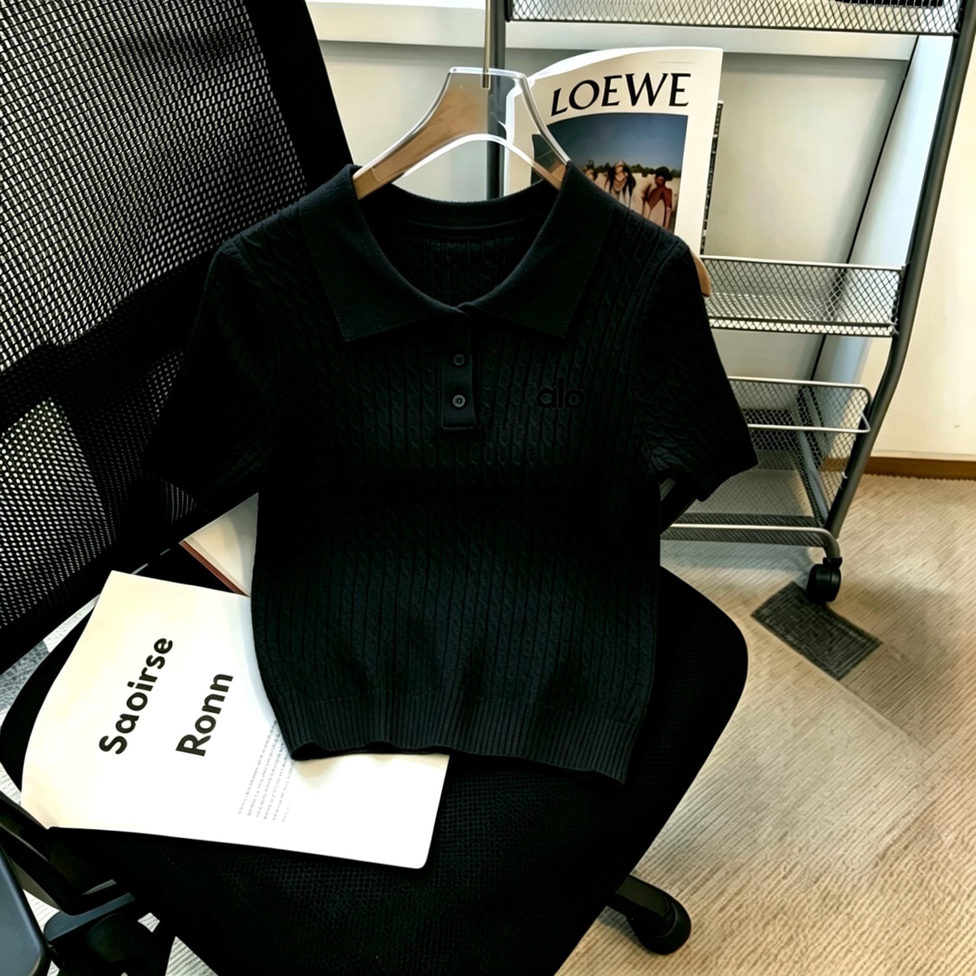 학원 스타일 한 부서 자수 반팔 티셔츠 여성 여름 2026 새로운 몸매 가꾸기 쇼트 스타일 POLO 칼라 달콤함 연령 감소 품격 이미지 4