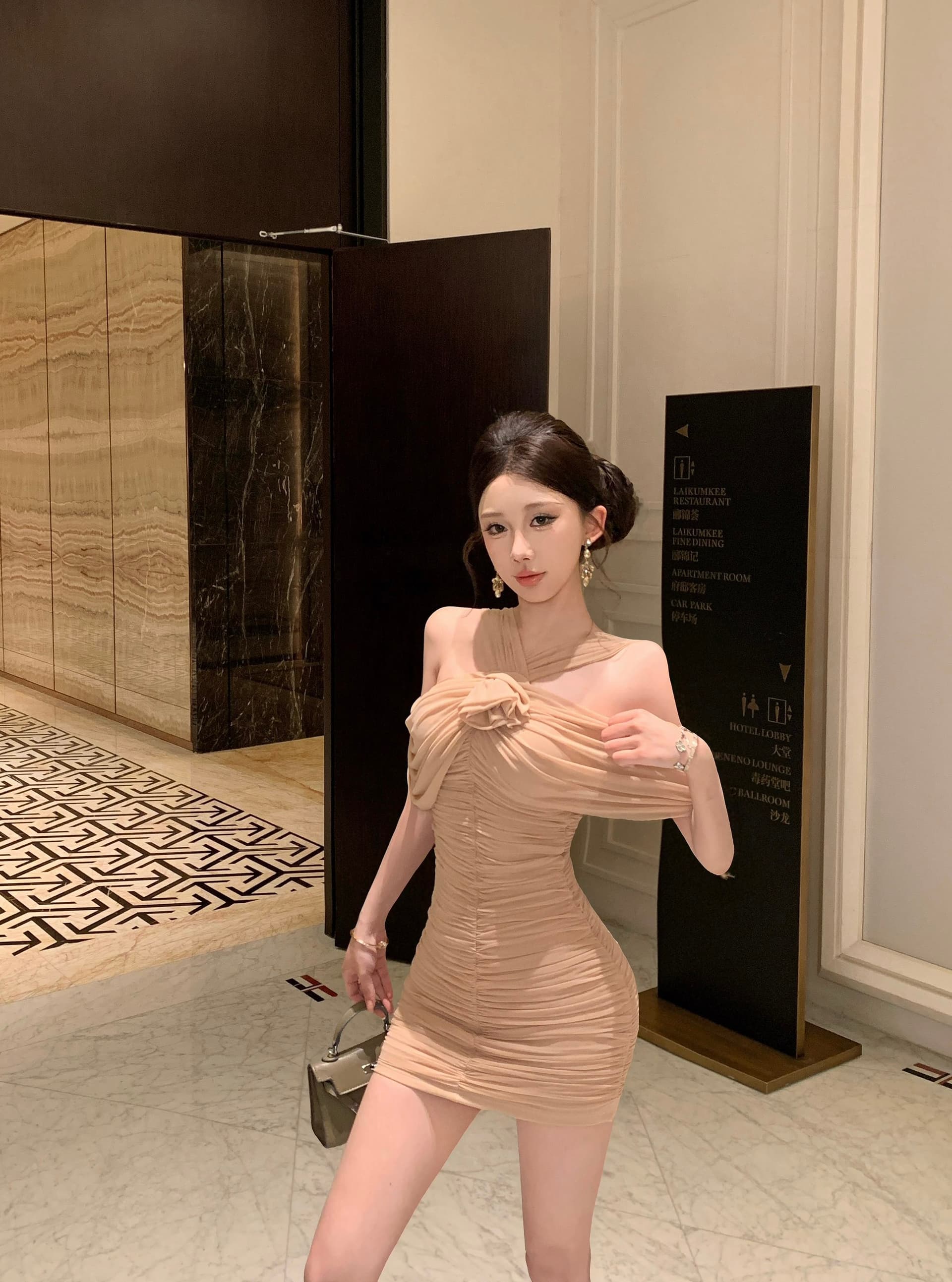 실사 정가 순수한 욕망 섹시함 꽃 주름 타이트 스커트 여름 품격 몸매 가꾸기 슬림해 보이는 망사 치마 여성 상세 이미지 11