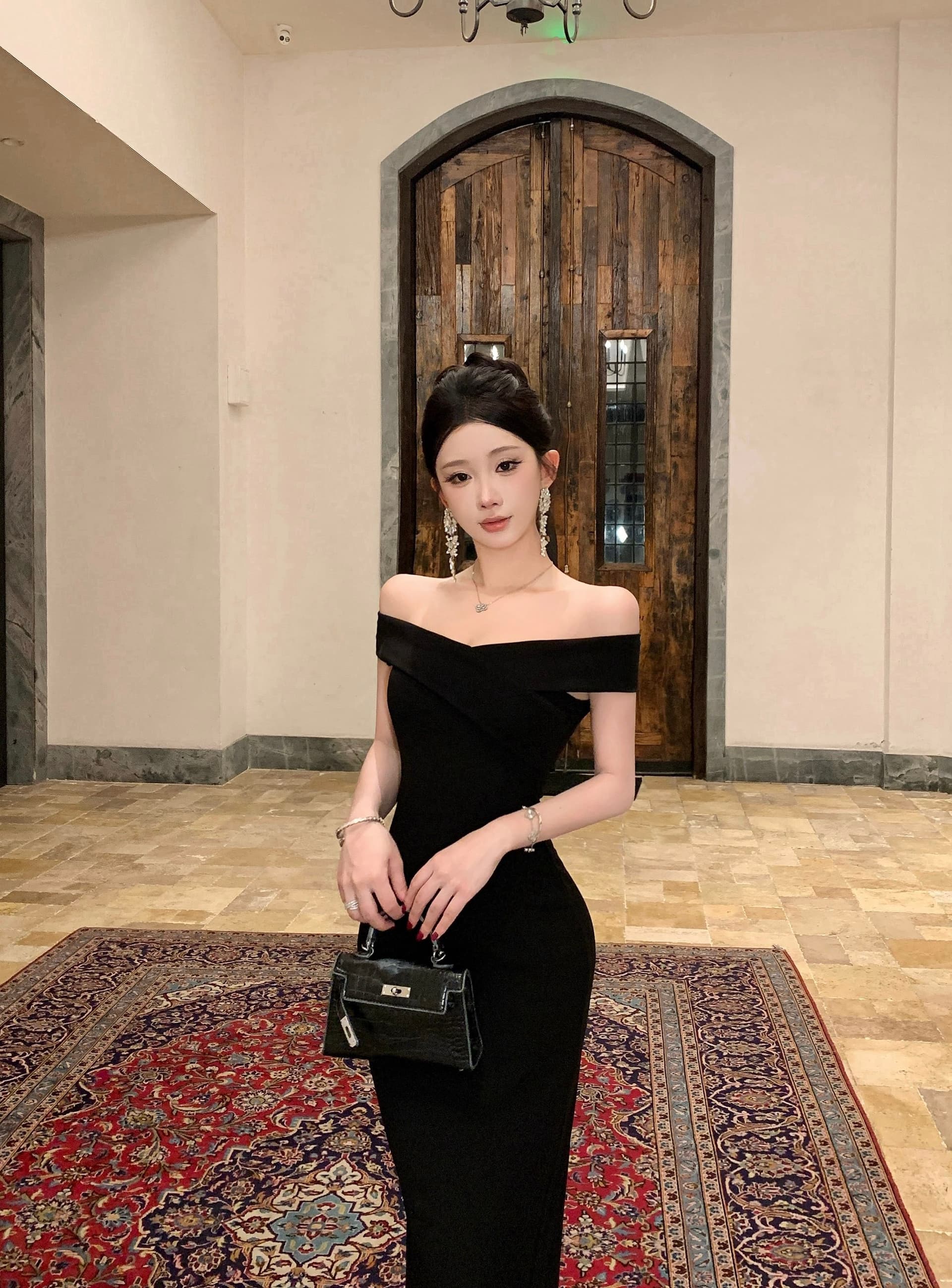 실사 정가 슈퍼 아름다움 오프숄더 인어 꼬리 슬림해 보이는 품격 섹시함 인어 꼬리 롱 스커트 음 상세 이미지 7