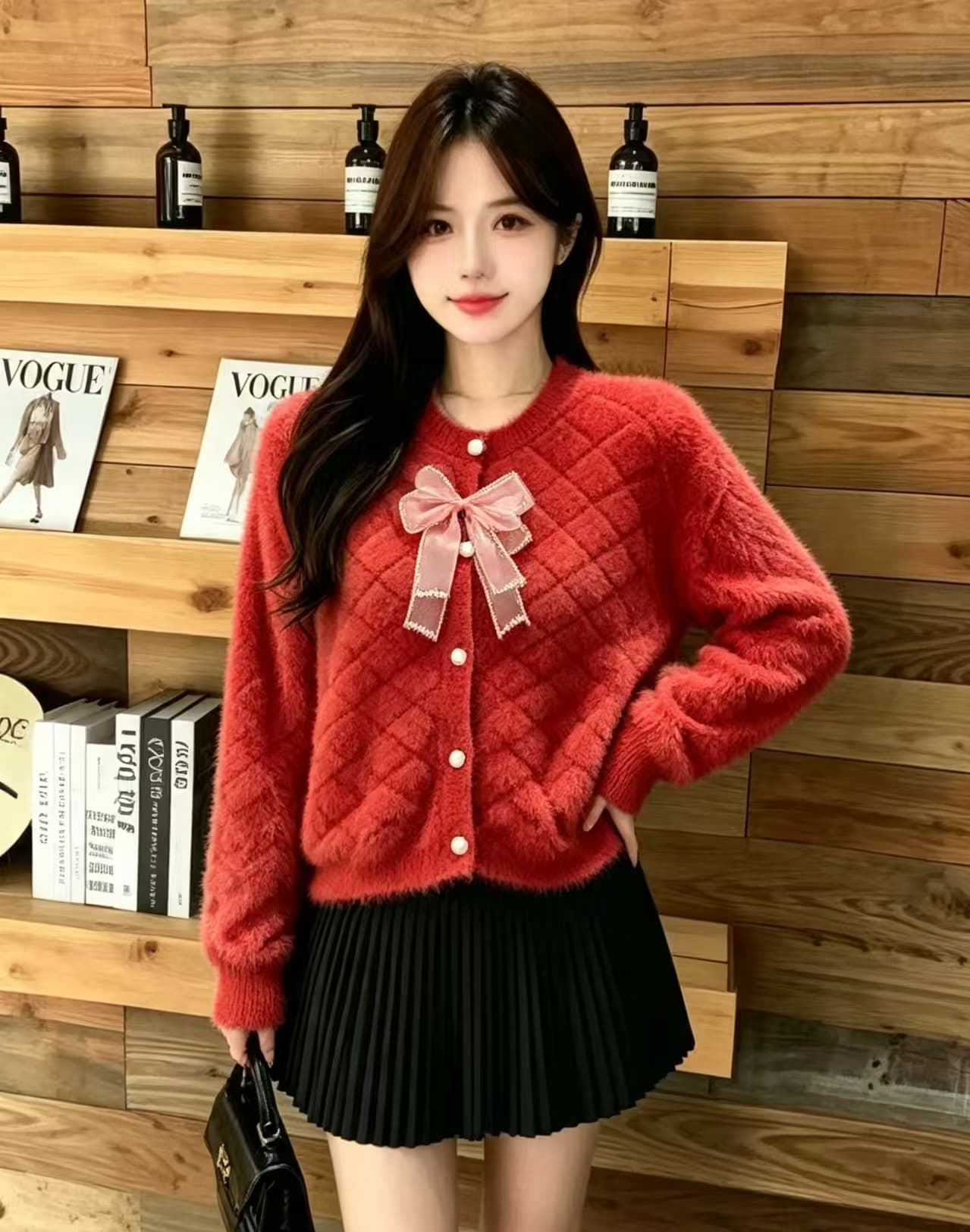 쇼트 스타일 작은 샤넬 스타일 명문 여성 만나는 인사이드 가져 가라. 이른 가을 겨울 2025 년 새로운 여성 재킷 고급 센스 라운드 넥 루즈핏 상세 이미지 3