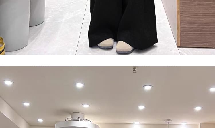 임산부 2026 새로운 봄 가을 패션 클래식 캐주얼 넓은 다리 슬림해 보이는 바닥 청소 바지 고급 센스 모직 바지 임산부 바지 상세 이미지 42