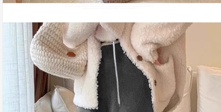 임산부 바지 가을 겨울 새로운 니트 배색 스트레이트 와이드 레그 팬츠 캐주얼 없음 복부 지지 작은 키 9부 바지 상세 이미지 53