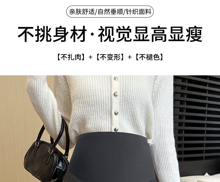 출산 착용 가을 겨울 새로운 무거운 작업 플리츠 아세트산 모직 프릴 높은 품질 반신 스커트 상세 이미지 4