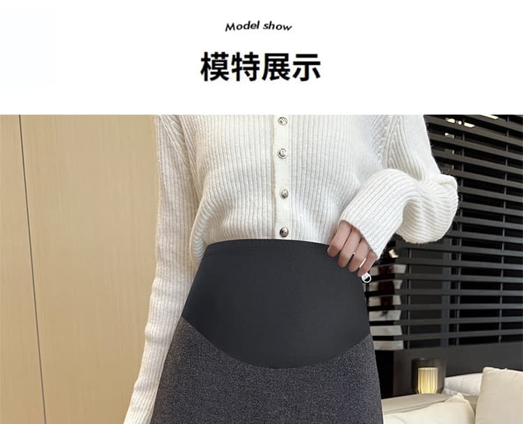 출산 착용 가을 겨울 새로운 무거운 작업 플리츠 아세트산 모직 프릴 높은 품질 반신 스커트 상세 이미지 18