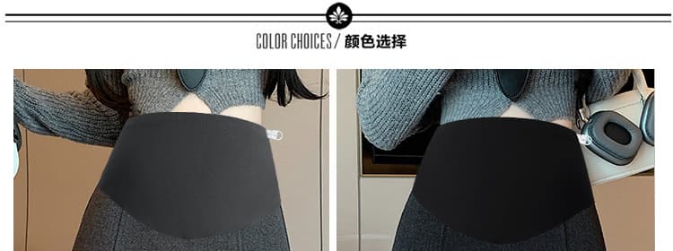 출산 착용 가을 겨울 새로운 아세트산 모직 높은 품질 반신 스커트 캐주얼 다용도 타이트 스커트 상세 이미지 11