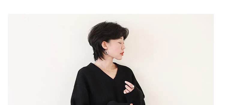 출산 착용 가을 겨울 새로운 니트 양모 프릴 반신 스커트 캐주얼 슬림해 보이는 타이트 스커트 A라인 스커트 상세 이미지 34