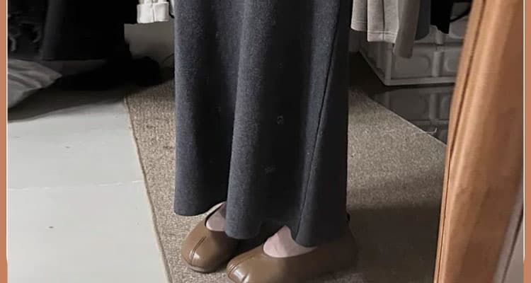출산 착용 가을 겨울 새로운 임산부 미니멀리즘 단색 반신 스커트 캐주얼 니트 타이트 스커트 중간 길이 스커트 상세 이미지 3