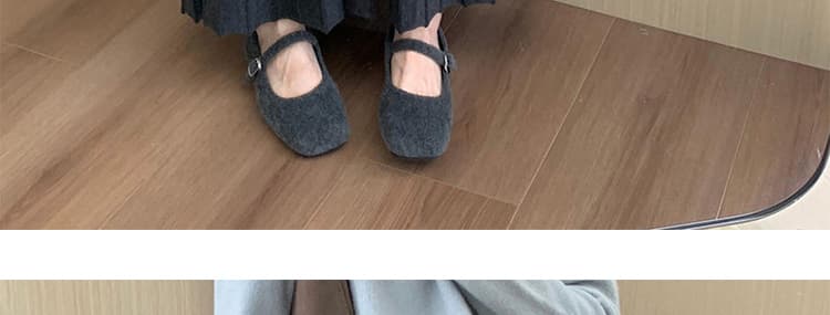 출산 착용 가을 겨울 새로운 임산부 단색 플리츠 반신 스커트 캐주얼 표지 고기 슬림해 보이는 하이웨이스트 니트 중간 길이 스커트 상세 이미지 31