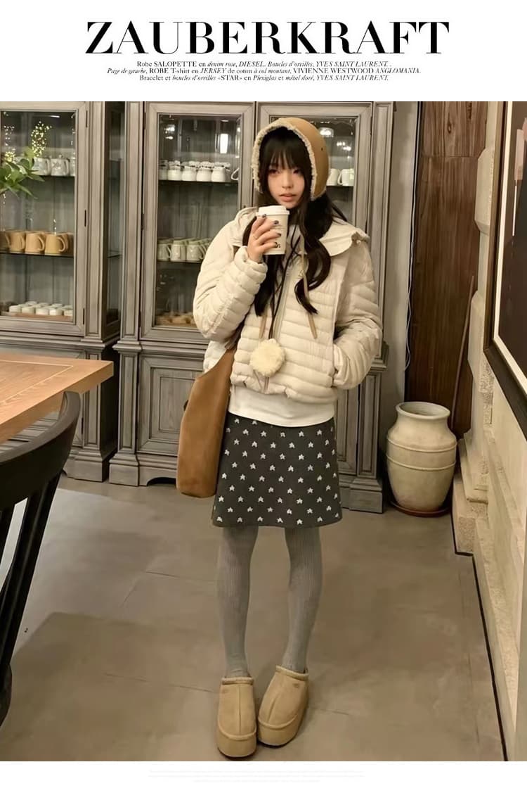 출산 착용 가을 겨울 새로운 임산부 반신 스커트 캐주얼 슬림해 보이는 니트 미니 스커트 수 있습니다. 조정 타이트 스커트 상세 이미지 21