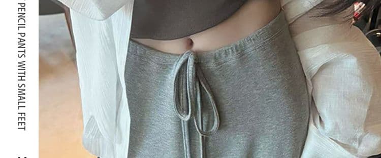 지금 임산부 느긋한 바람 회색 펌프 로프 도루 가을 센스 반신 스커트 봄 가을 한 부서 하이웨이스트 슬림해 보이는 한 마디 롱 스커트 상세 이미지 2