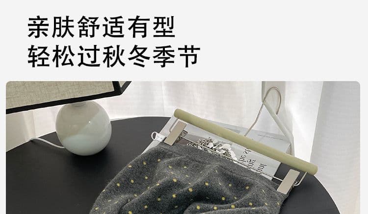 2026 출산 착용 가을 겨울 새로운 임산부 반신 스커트 캐주얼 니트 도트 무늬 타이트 스커트 중간 길이 스커트 상세 이미지 13