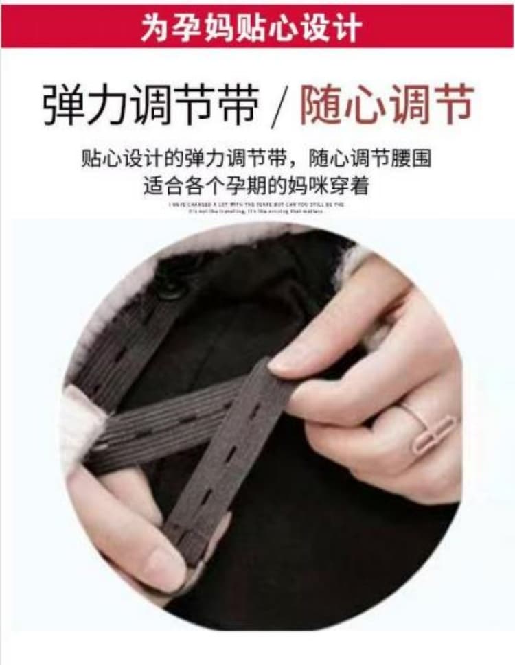 출산 착용 가을 겨울 새로운 없음 복부 지지 니트 도트 무늬 프릴 반신 스커트 캐주얼 슬림해 보이는 중간 길이 스커트 상세 이미지 9