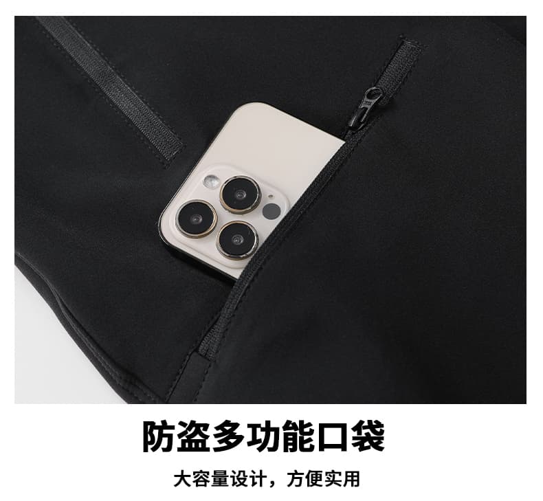 겨울 야외 70d 나일론 사면 신축 복합 플리스 털이 있는 긴 바지 운동 비즈니스 캐주얼 플리스 긴 바지 상세 이미지 19