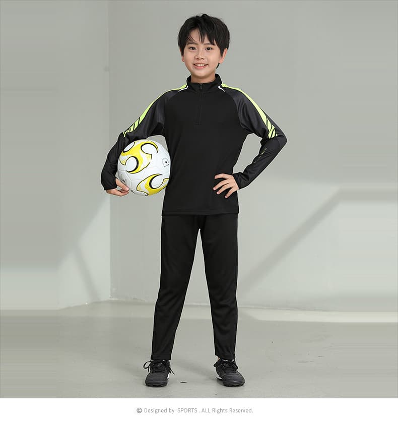 야외 부모와 자식 하프 지퍼 긴팔 축구 농구 스포츠 슈트 남녀 긴 바지 속도 건조한 재킷 훈련 서비스 세트 상세 이미지 26