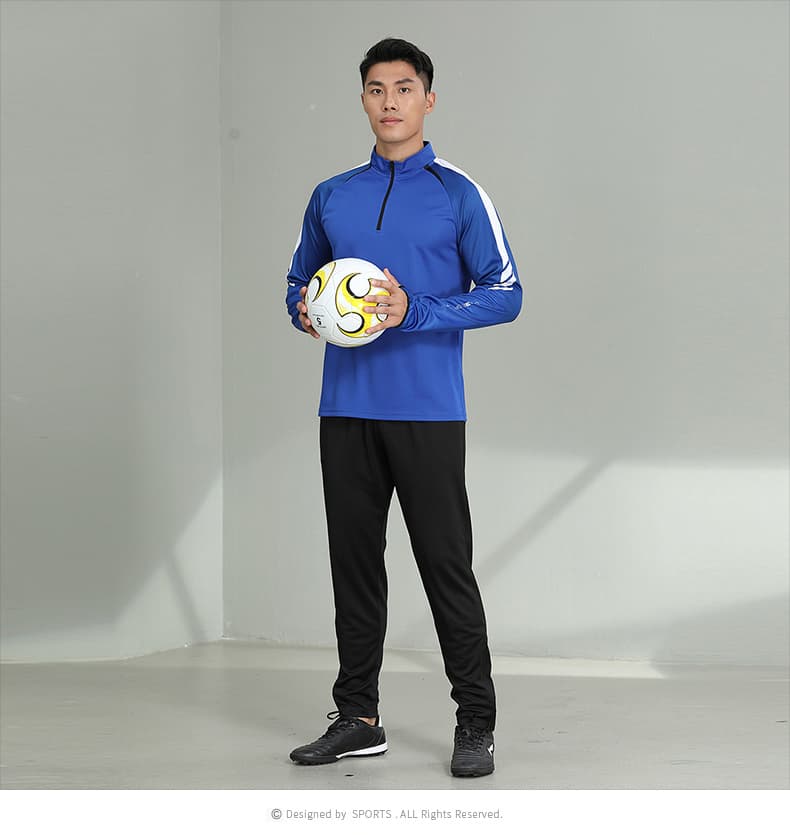 야외 부모와 자식 하프 지퍼 긴팔 축구 농구 스포츠 슈트 남녀 긴 바지 속도 건조한 재킷 훈련 서비스 세트 상세 이미지 30