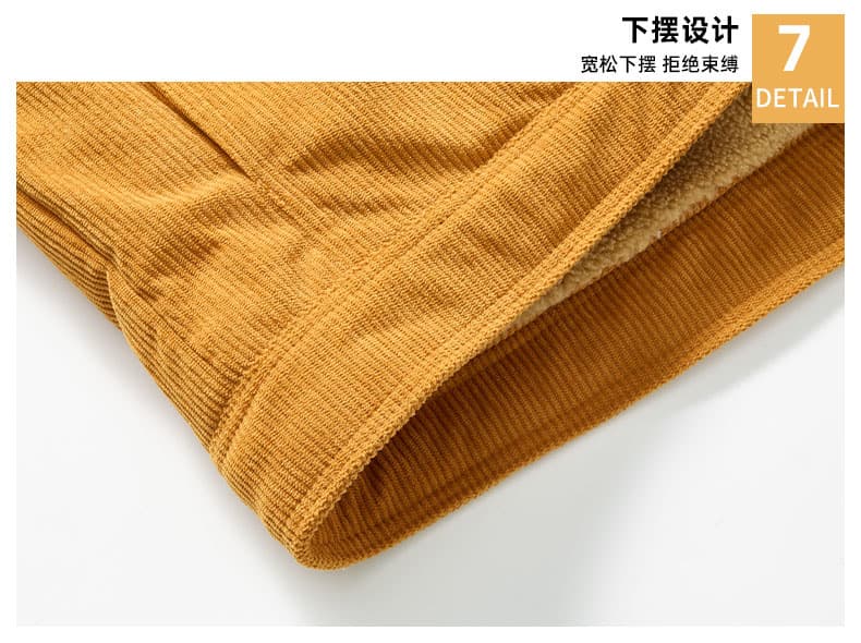 새로운 높은 품질 가을 겨울철 남성 코듀로이 재킷 양털 플리스 두꺼운 면 의류 재킷 상세 이미지 18