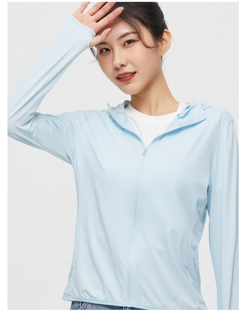 여름 커플 피부 의류 단색 잘 생긴 청년 중년 야외 통기성 후드 자외선 차단 의류 남녀 재킷 상세 이미지 20