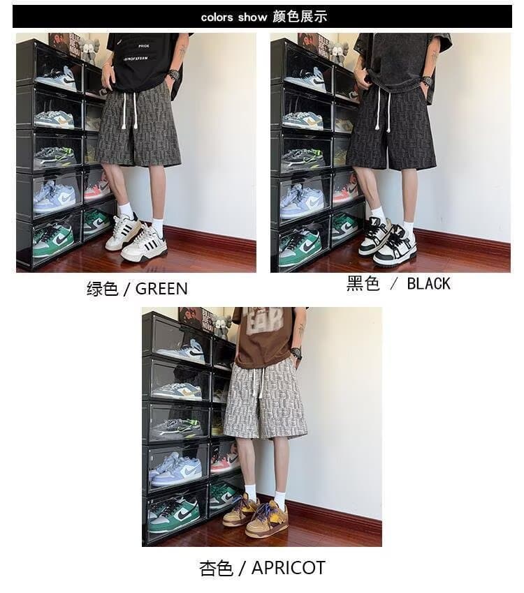 아메리칸 홀치기 염색 작은 샤넬 스타일 반바지 남자 여름 캐주얼 루즈핏 5 점 바지 아메리칸 조수 브랜드 농구 바지 상세 이미지 9