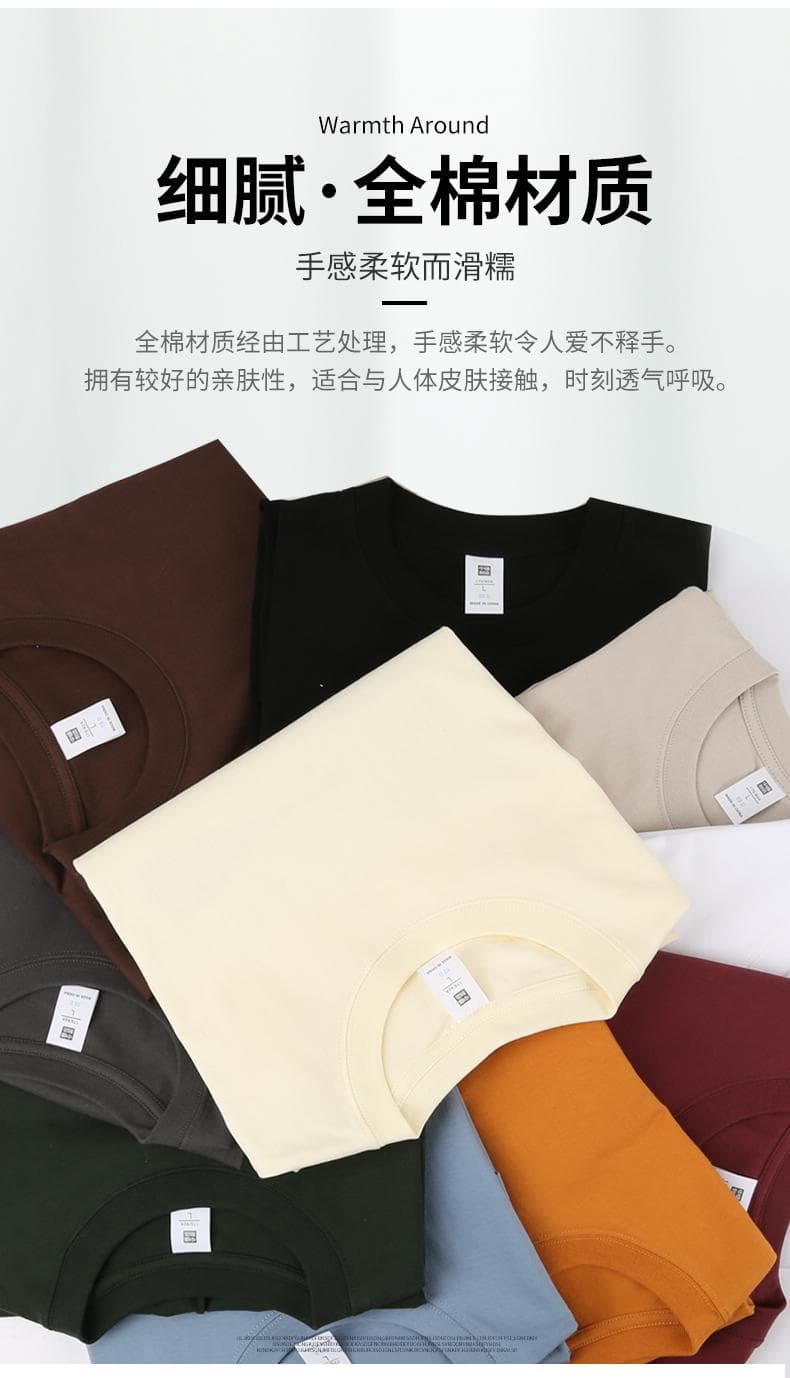 국경 간 새로운 캐주얼 작은 가을 어깨 단색 루즈핏 반팔 티셔츠 남성 여름 면 소재 순면 맨위 실행 금액 섹션 상세 이미지 2
