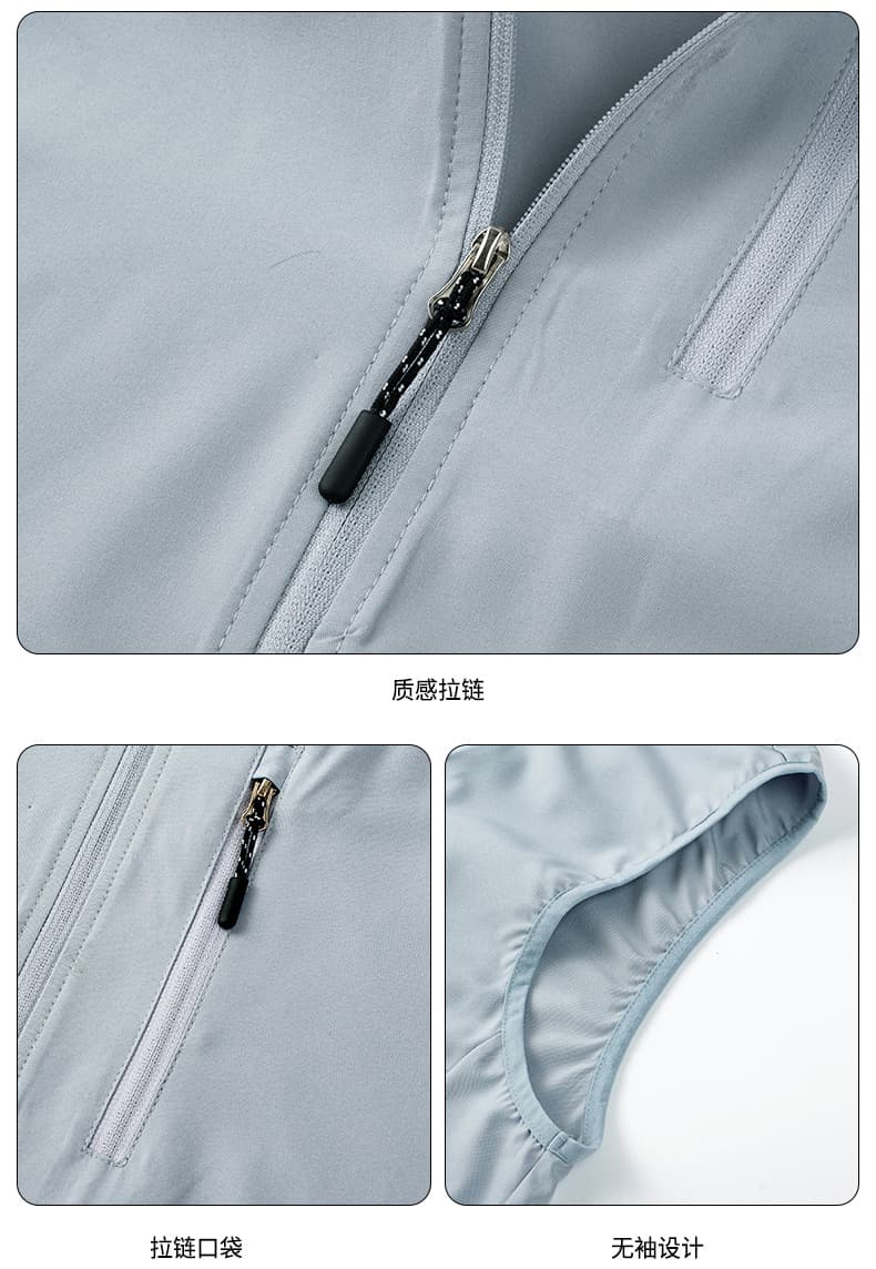 여름 얇은 스타일 외부 가져 가라. 스탠드 칼라 베스트 2026 새로운 통기성 야외 낚시 어깨 남성 조끼 베스트 재킷 상세 이미지 20