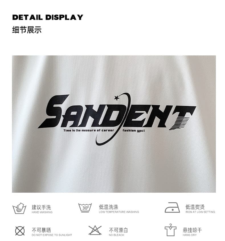 청소년 학생 여름 반팔 세트 조수 브랜드 알파벳 반소매 라운드 넥 티셔츠 반바지 캐주얼 운동 투피스 세트 상세 이미지 5