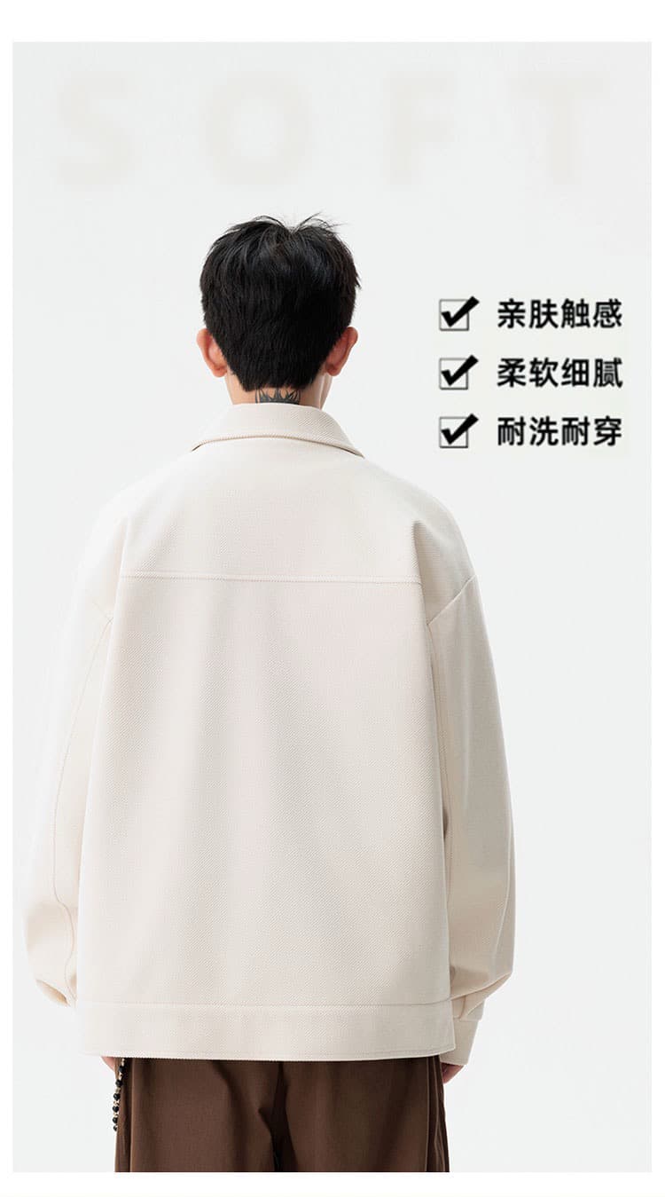 2026 새로운 가을 겨울 털이 있고 두꺼운 워크웨어 재킷 남성 폴로 칼라 다용도 캐주얼 재킷 트렌드 다용도 빅 사이즈 상세 이미지 8