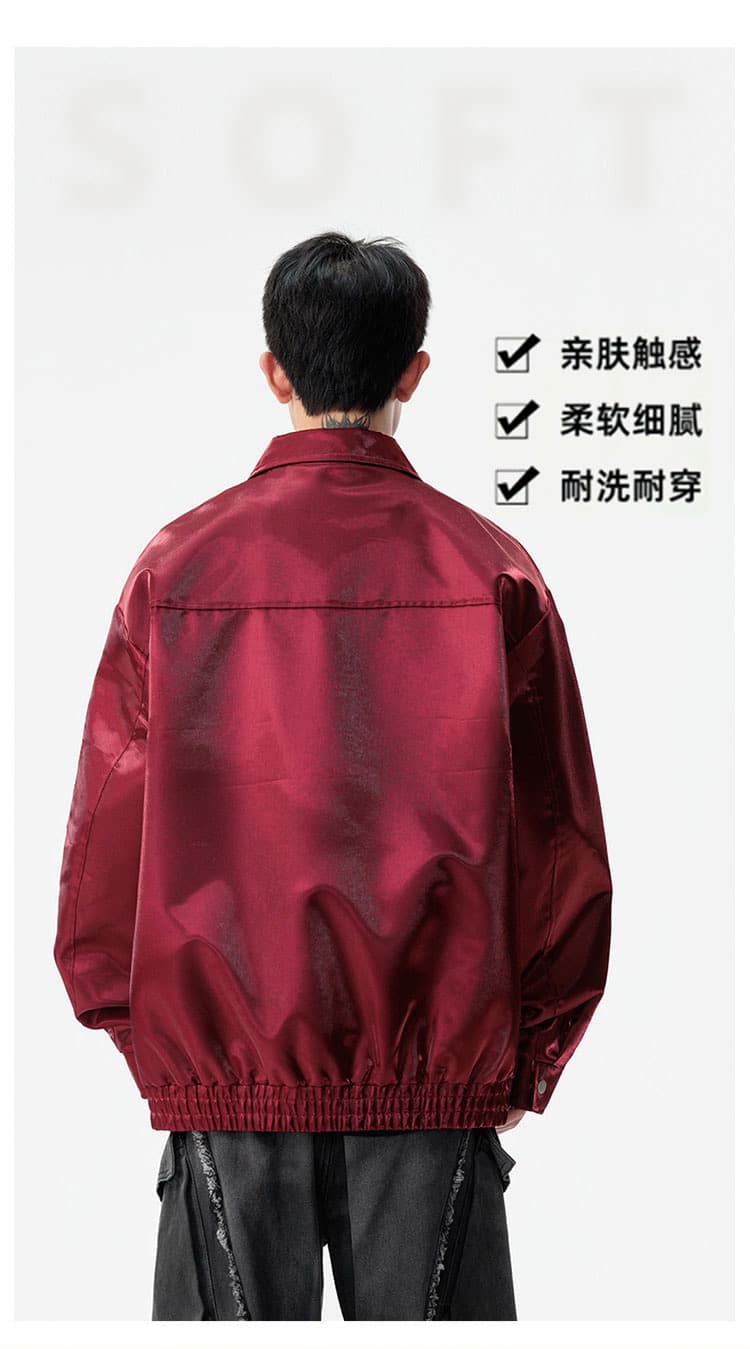 m-8xl 증가 비료 추가 플라잉 재킷 남성 아메리칸 폴로 칼라 캐주얼 재킷 패션 다용도 오토바이 바람 재킷 상세 이미지 6