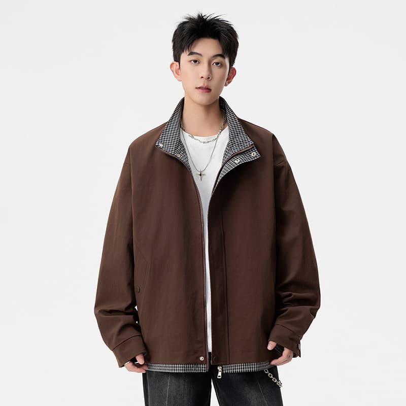 2026 봄 가을 빅 사이즈 m-8xl 페이크 레이어드 재킷 재킷 남성 비즈니스 관리 재킷 다용도 캐주얼 맨위 이미지 2
