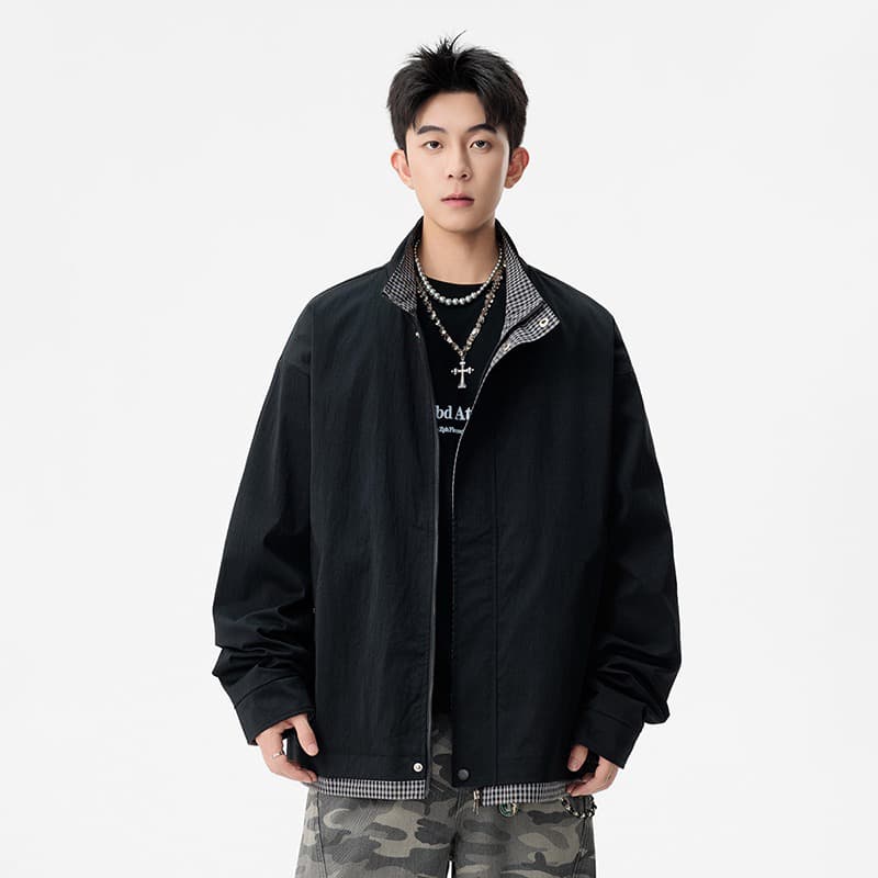 2026 봄 가을 빅 사이즈 m-8xl 페이크 레이어드 재킷 재킷 남성 비즈니스 관리 재킷 다용도 캐주얼 맨위 이미지 3