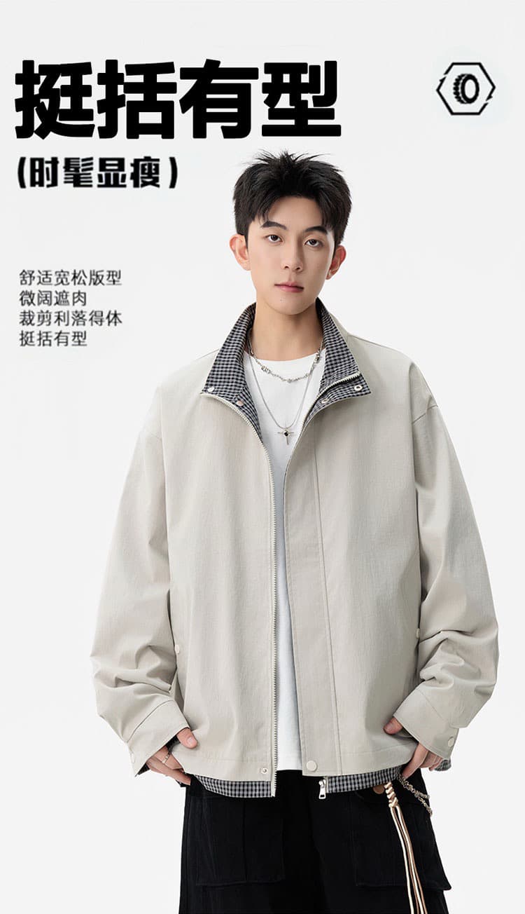 2026 봄 가을 빅 사이즈 m-8xl 페이크 레이어드 재킷 재킷 남성 비즈니스 관리 재킷 다용도 캐주얼 맨위 상세 이미지 7