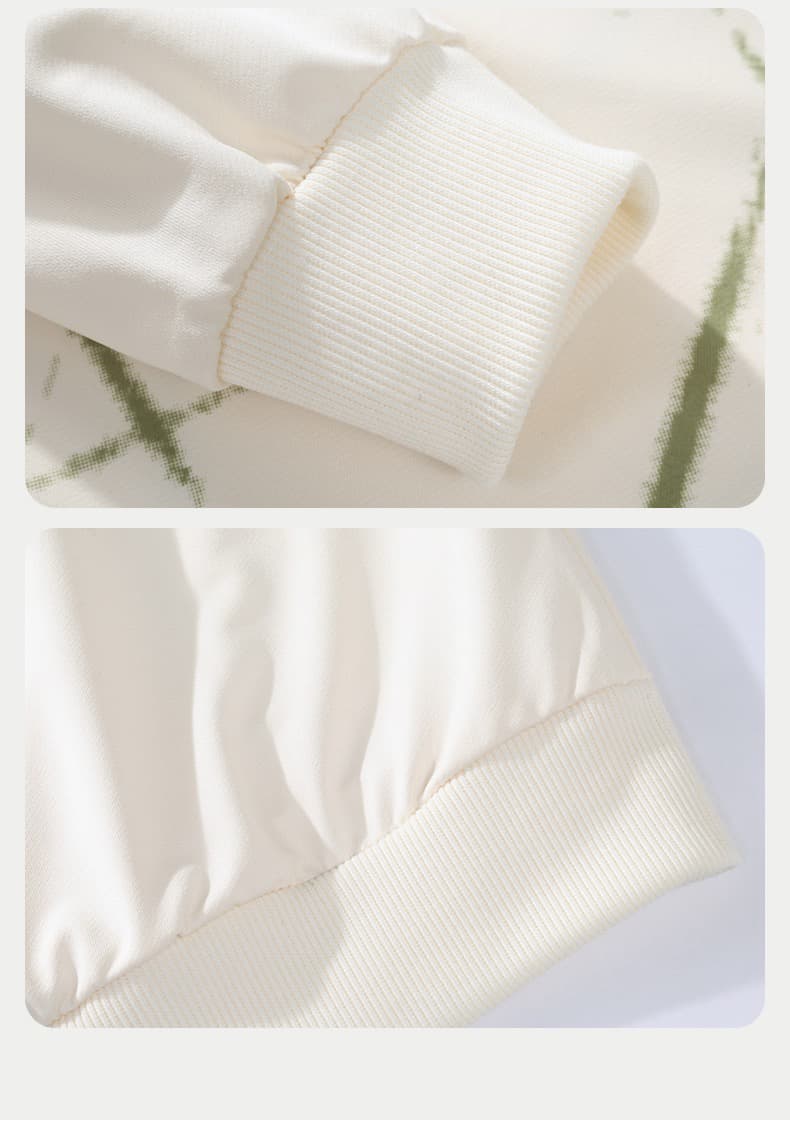 아메리칸 조수 브랜드 라운드 넥 후드티 남성 루즈핏 캐주얼 긴팔 티셔츠 청소년 학생 다용도 기본 셔츠 맨위 상세 이미지 10