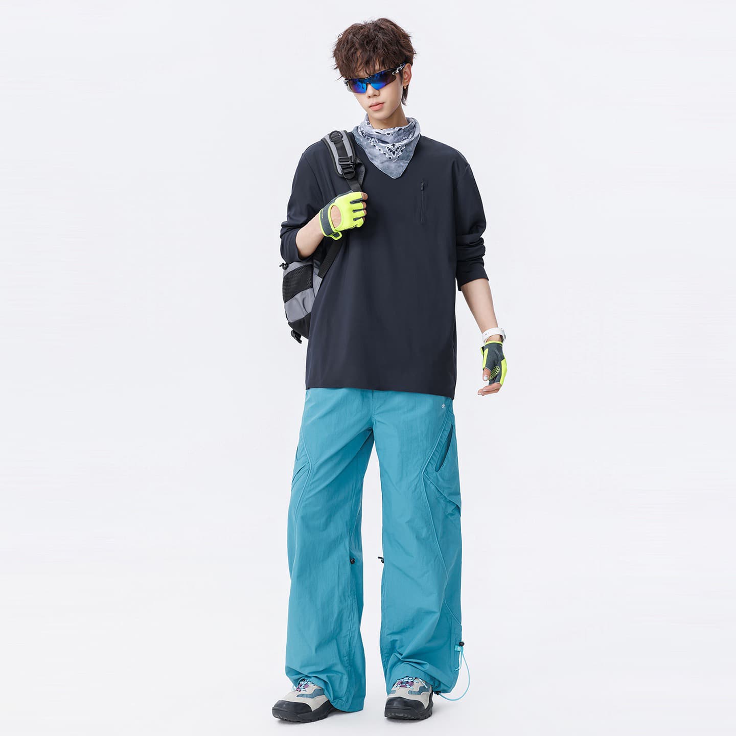2026 봄 가을 남성 야외 속도 건조한 운동 긴팔 티셔츠 높은 탄력성 단색 기본 셔츠 차가운 실행 라운드 넥 후드티 이미지 4