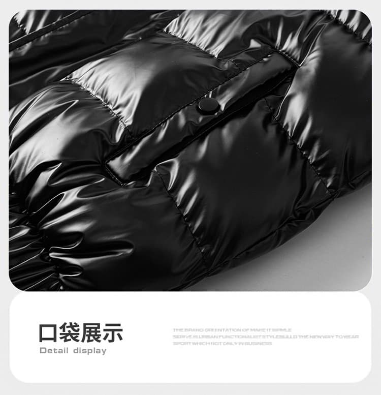 2026 가을 겨울 새로운 국경 간 유럽 코드 면 옷 남자 트렌드 밝은 얼굴 보온 면 의류 재킷 다용도 후드 목화 진딧물 상세 이미지 15