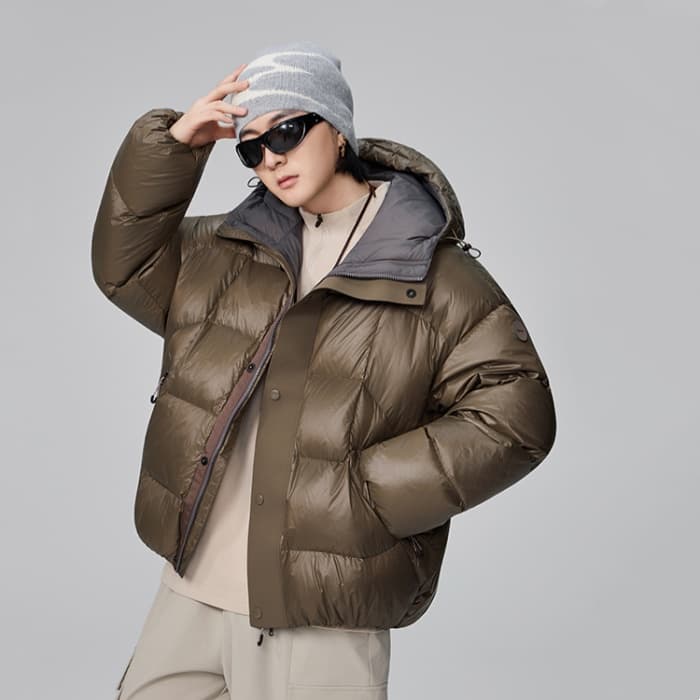 높음 제품 새로운 국가 표준 90 화이트 덕 다운 후드 다운 재킷 남성 트렌드 다용도 패딩 재킷 2026 가을 겨울 재킷 이미지 3