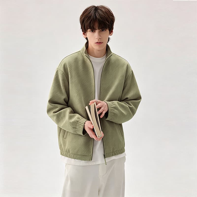 2026 가을 겨울 두꺼운 보온 재킷 남자 미니멀리즘 다용도 스탠드 칼라 캐주얼 재킷 패션 루즈핏 재킷 맨위 이미지 2